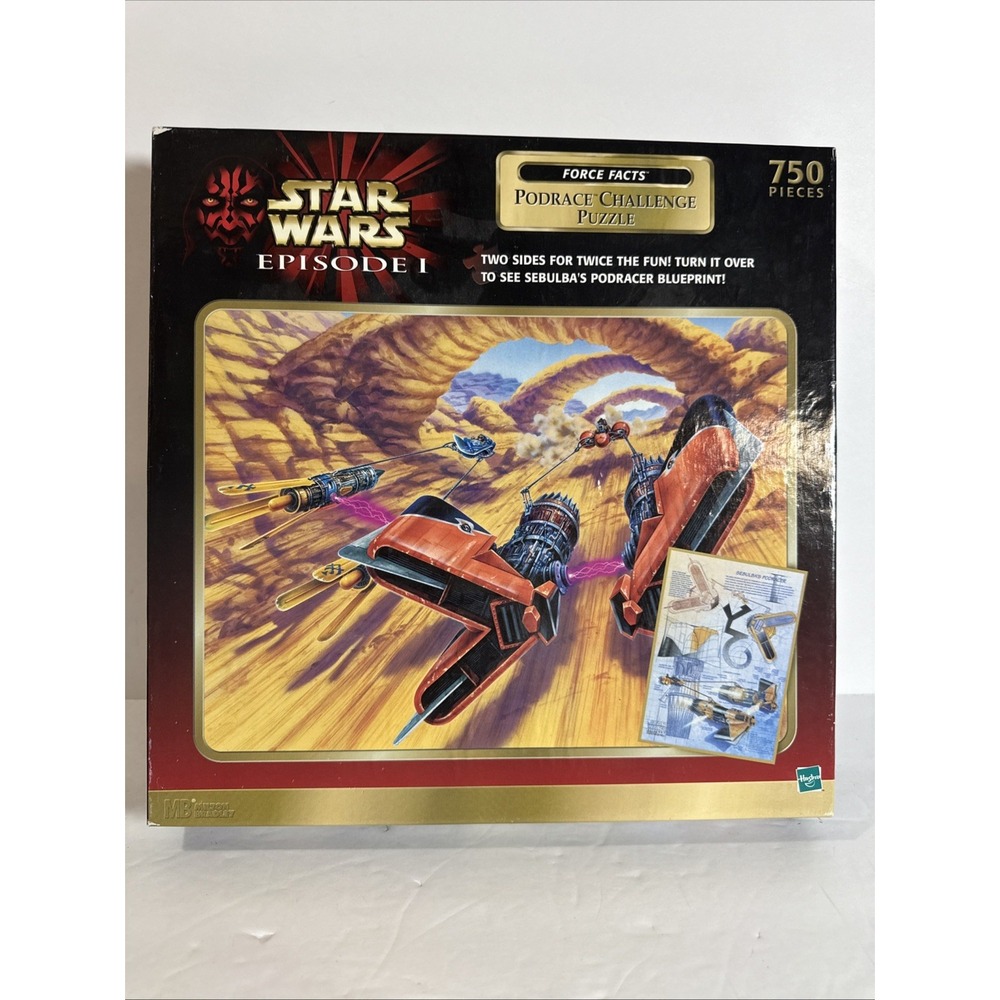 Star Wars Episode I Podrace Challenge Puzzle 750 Pieces‎ Hasbro Double Sided NEW